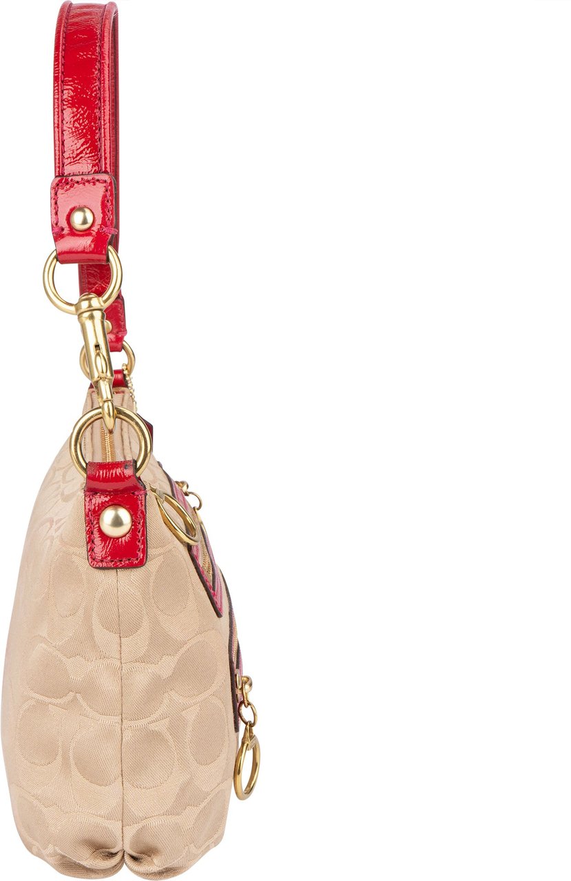 Coach Coach Monogram Zippy Mini Handbag Beige