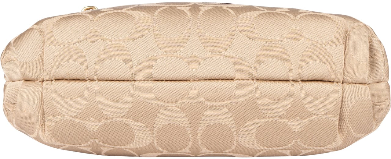 Coach Coach Monogram Zippy Mini Handbag Beige