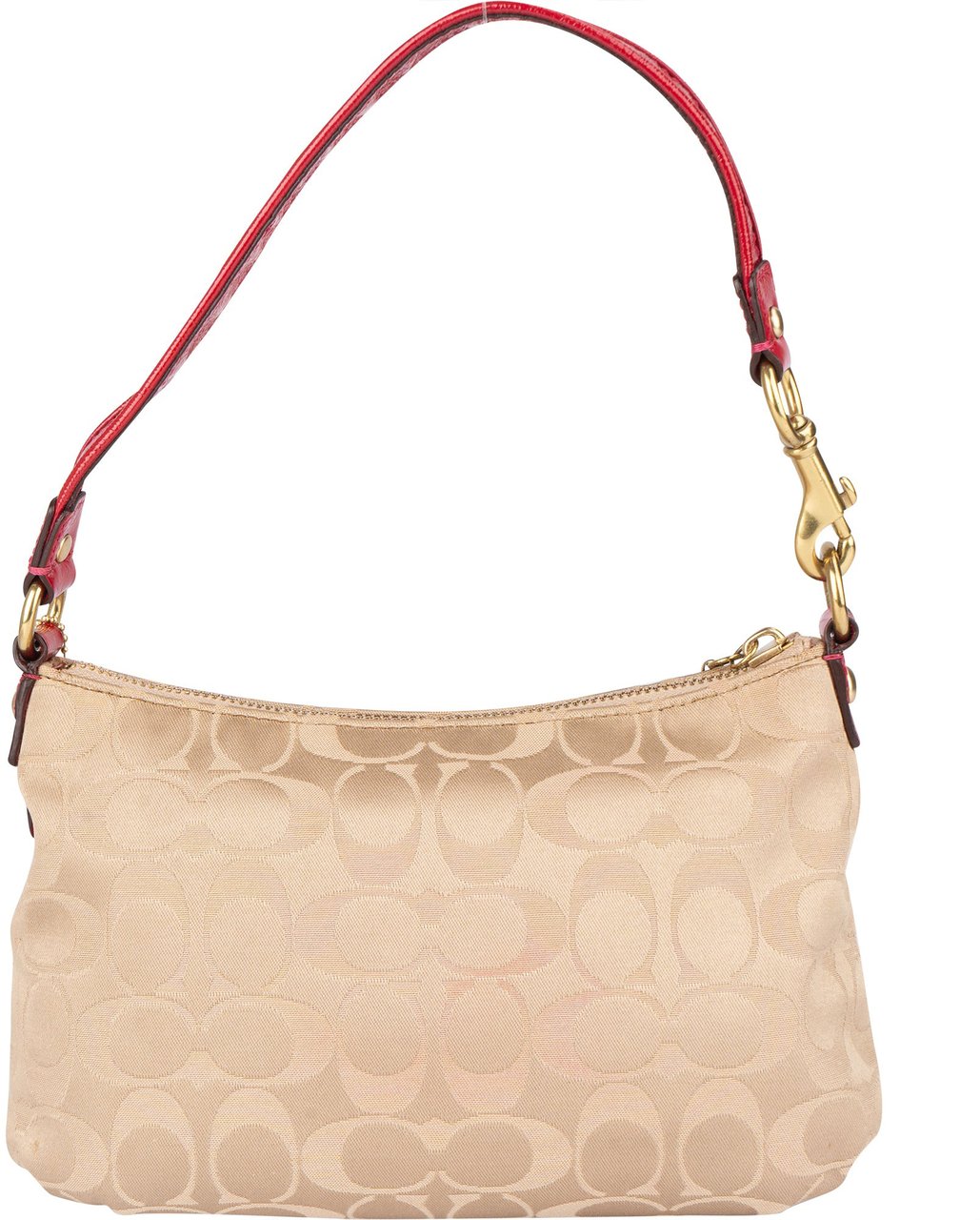 Coach Coach Monogram Zippy Mini Handbag Beige