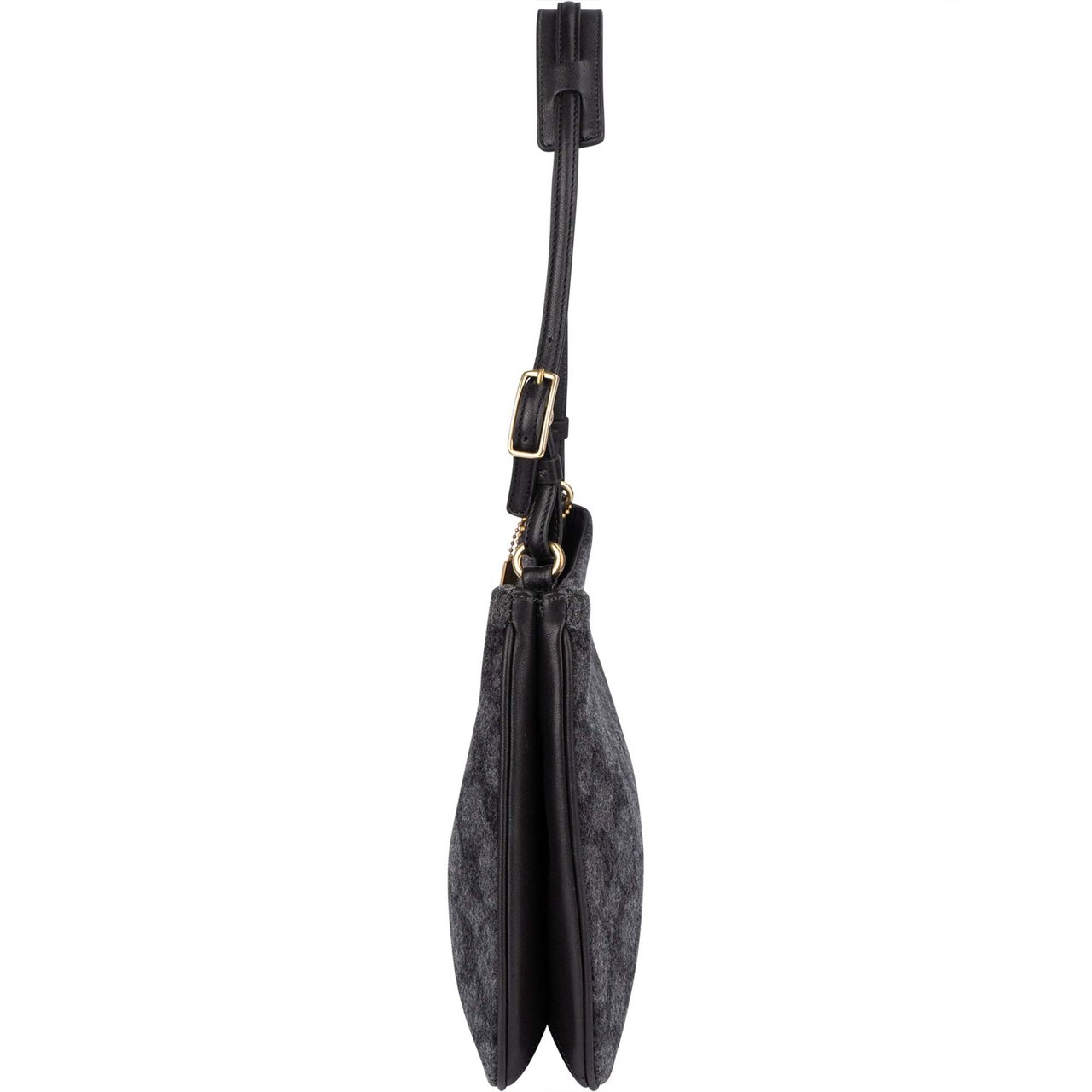 Coach Wool Monogram Penelope Shoulder Bag Zwart