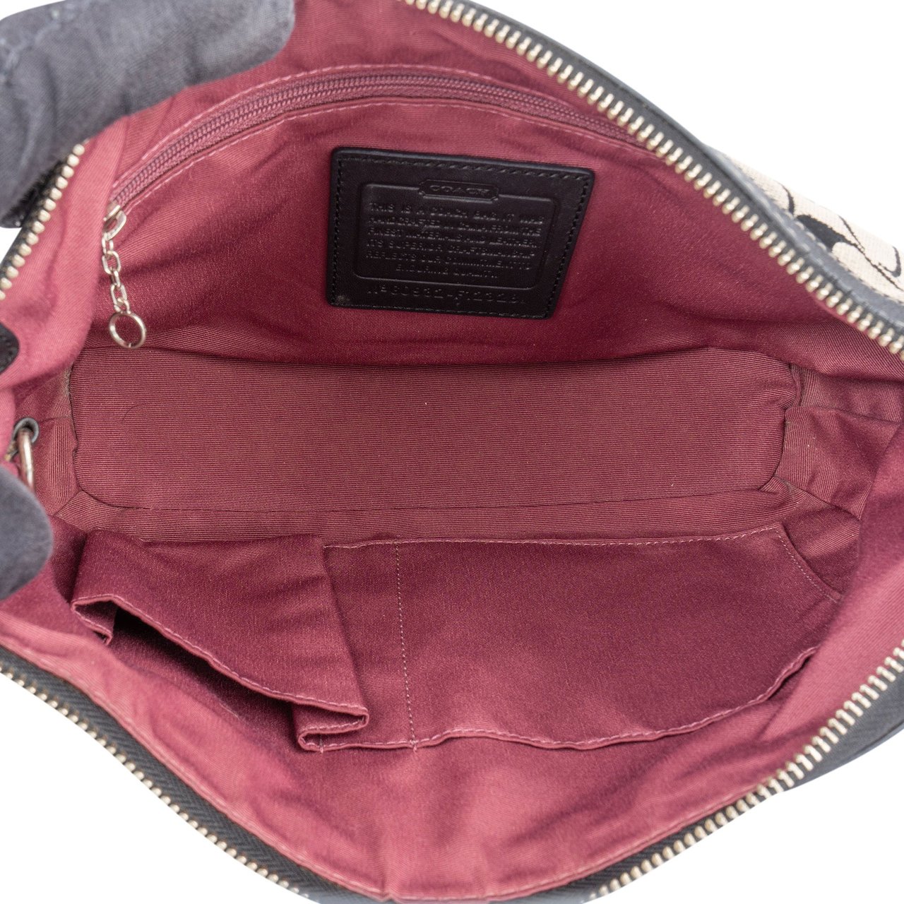 Coach Coach Monogram Shoulder Bag Zwart