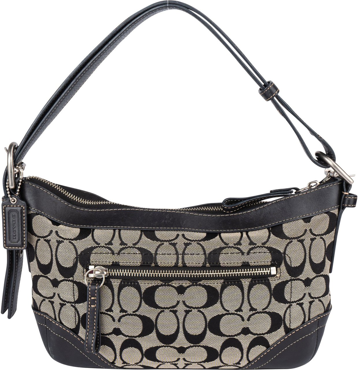 Coach Coach Monogram Shoulder Bag Zwart