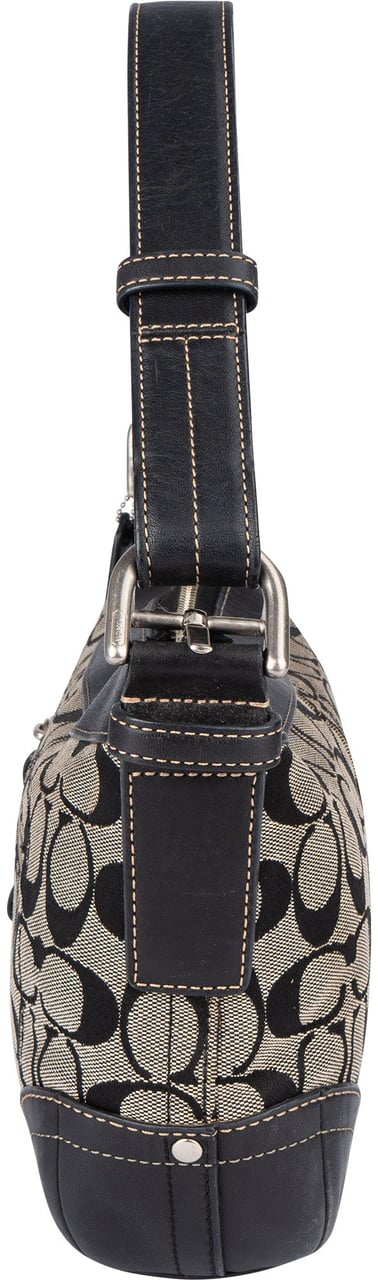 Coach Coach Monogram Shoulder Bag Zwart