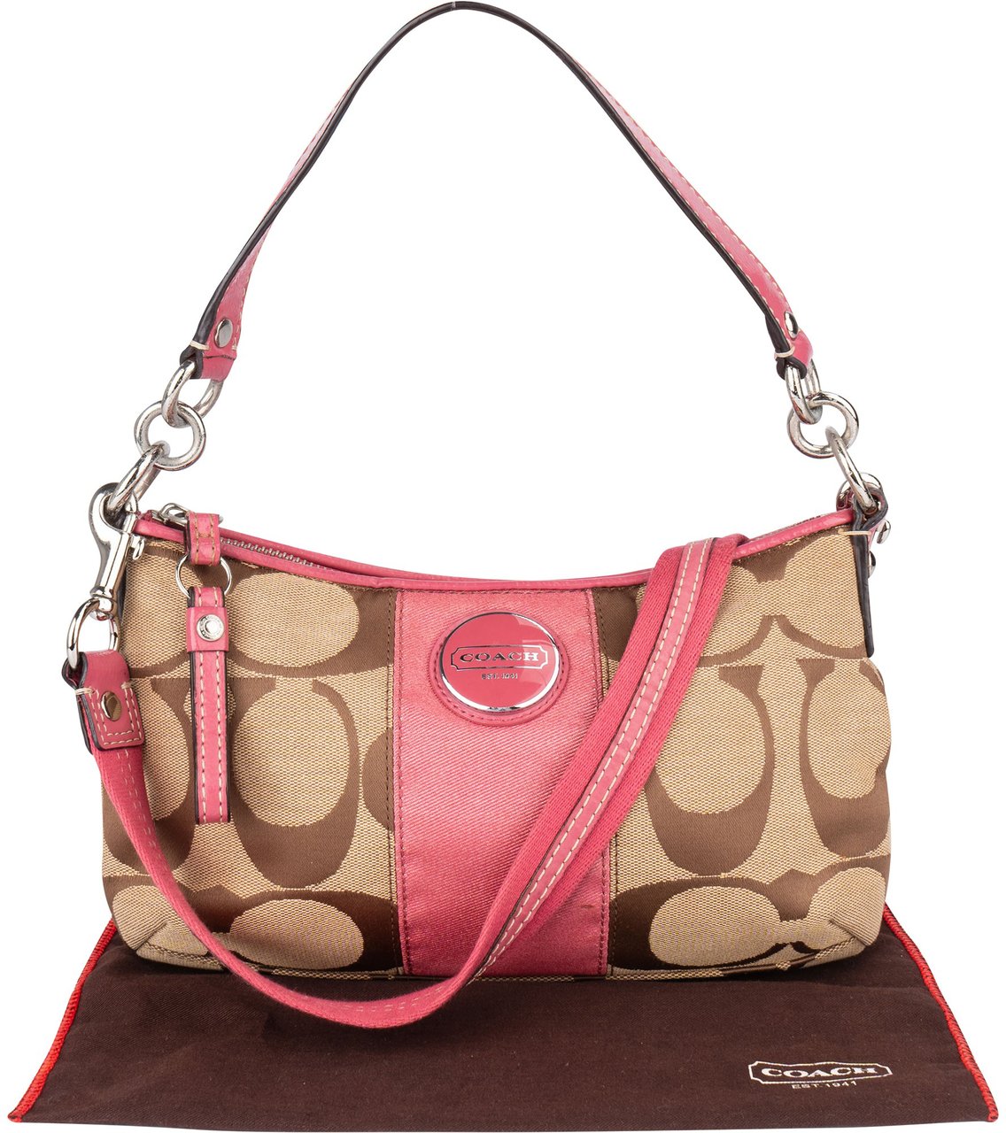 Coach Coach Big Monogram Mini Handbag Bruin