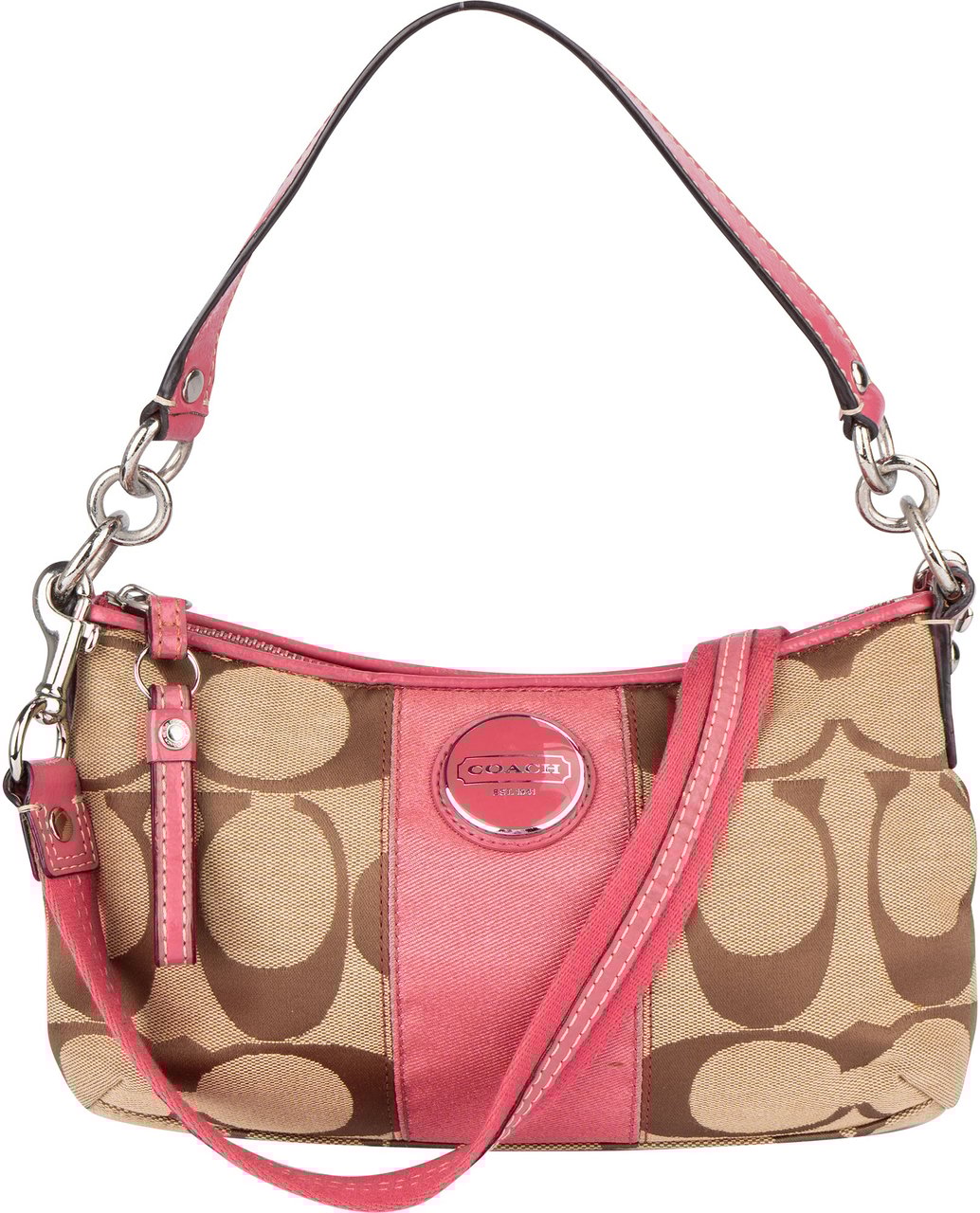 Coach Coach Big Monogram Mini Handbag Bruin