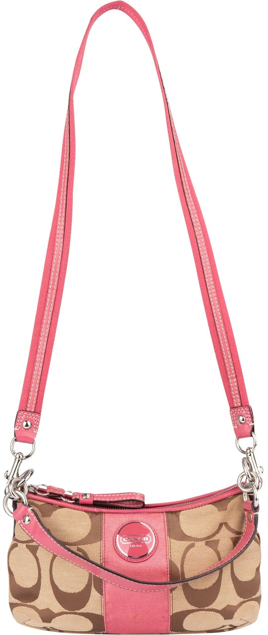 Coach Coach Big Monogram Mini Handbag Bruin