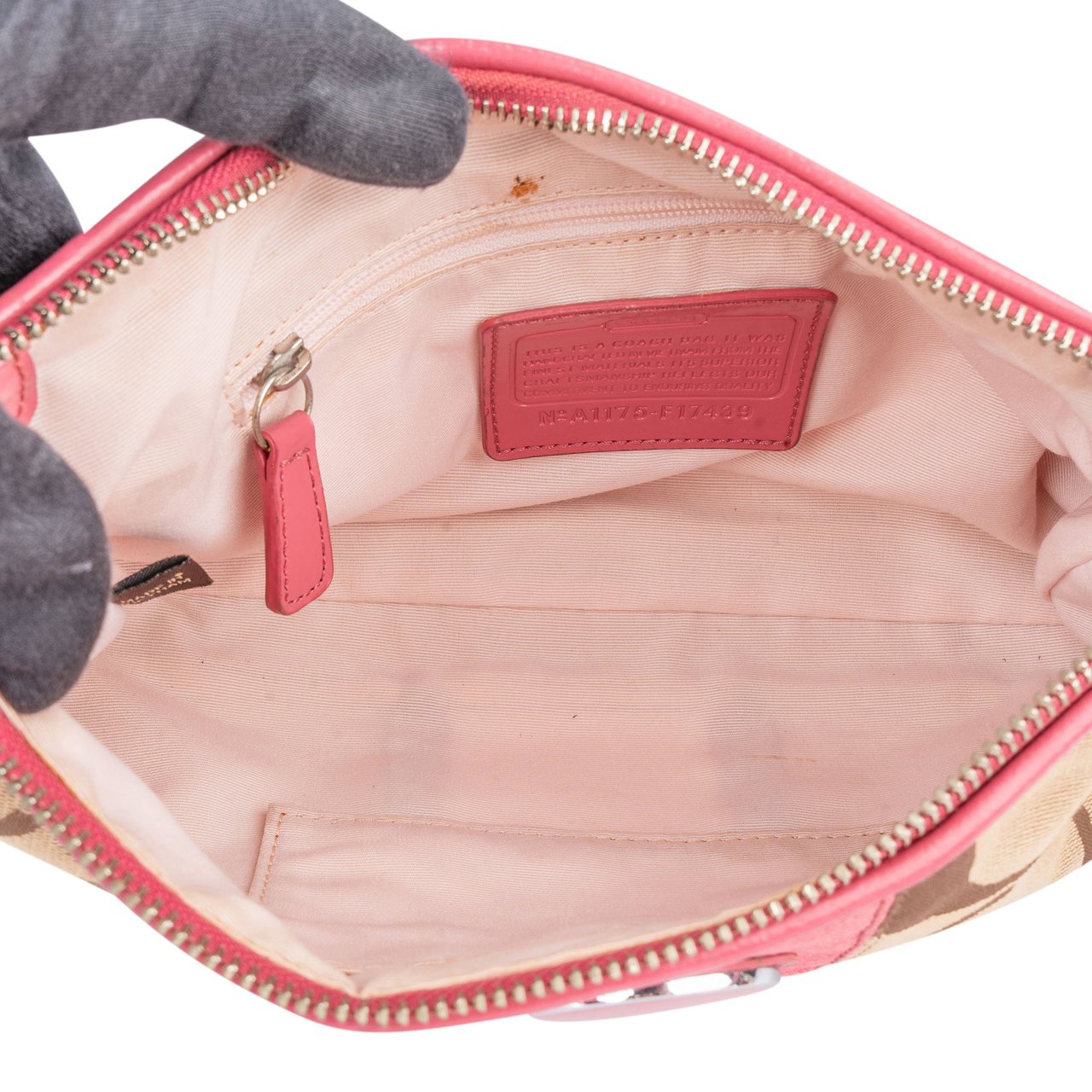 Coach Coach Big Monogram Mini Handbag Bruin