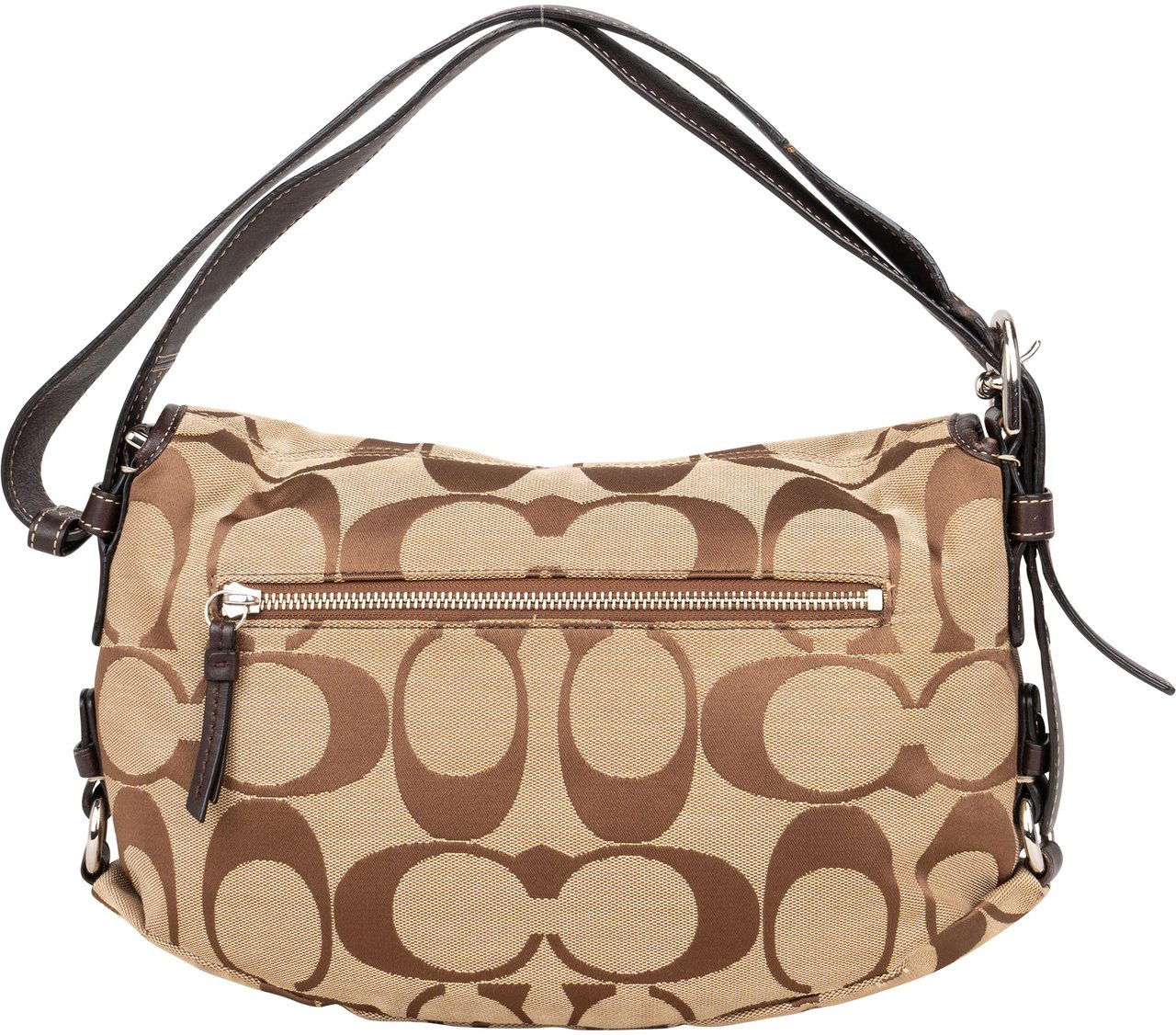 Coach Coach Big Monogram Turnlock Handbag Bruin