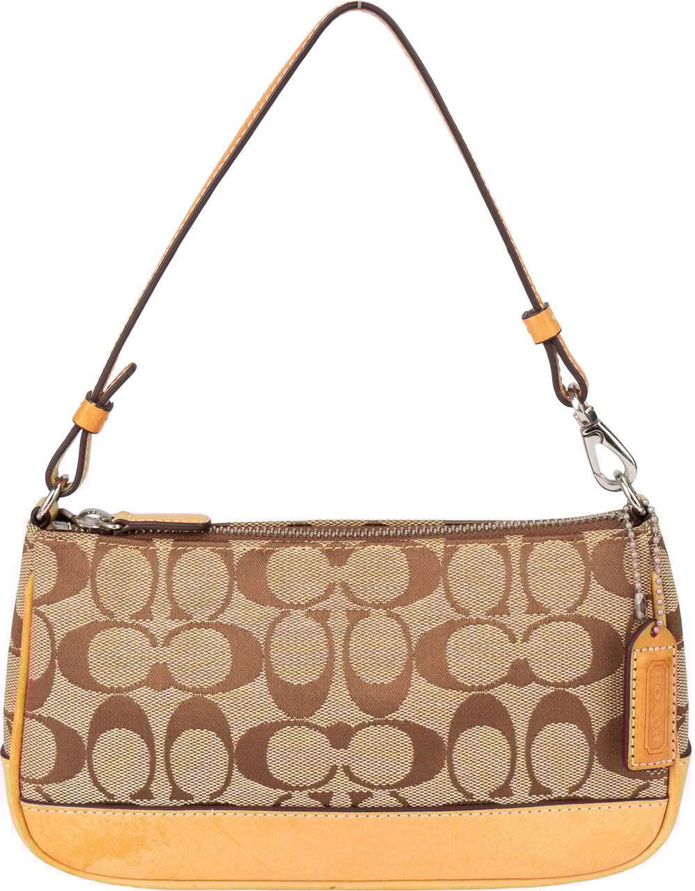 Coach Coach Classic Signature Monogram Mini Handbag Bruin