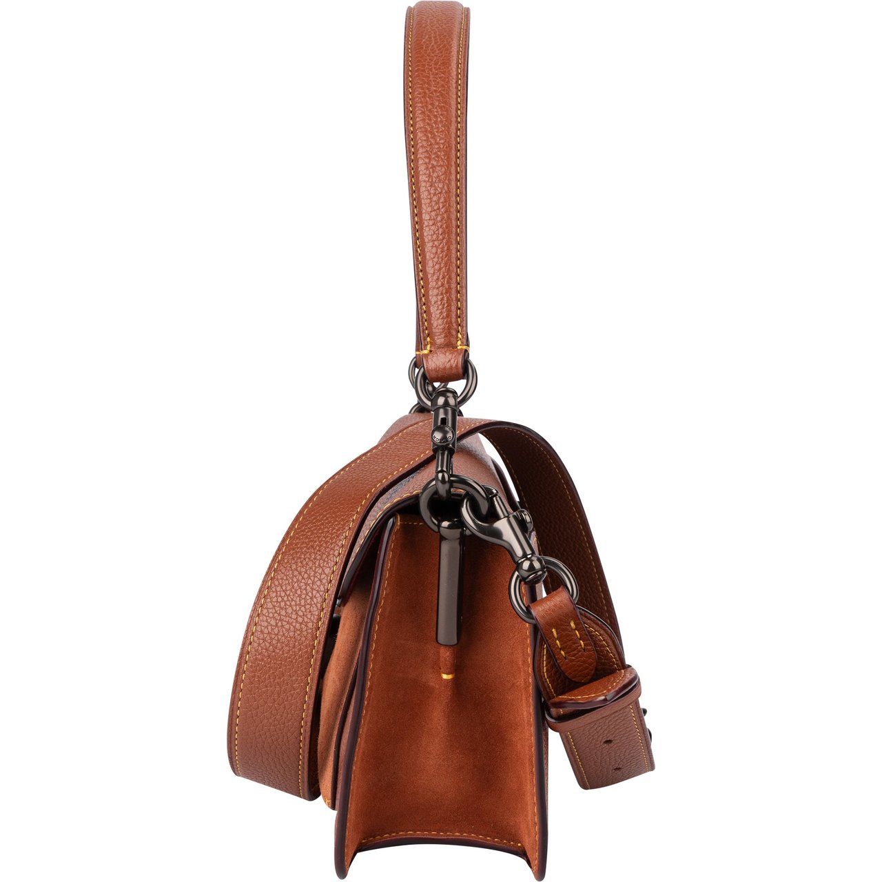 Coach Coach Brown Leather Tabby Shoulder Bag Bruin