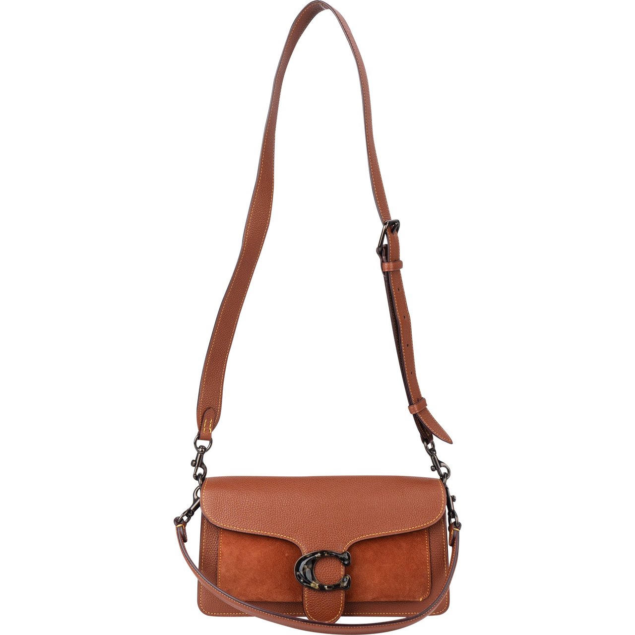 Coach Coach Brown Leather Tabby Shoulder Bag Bruin