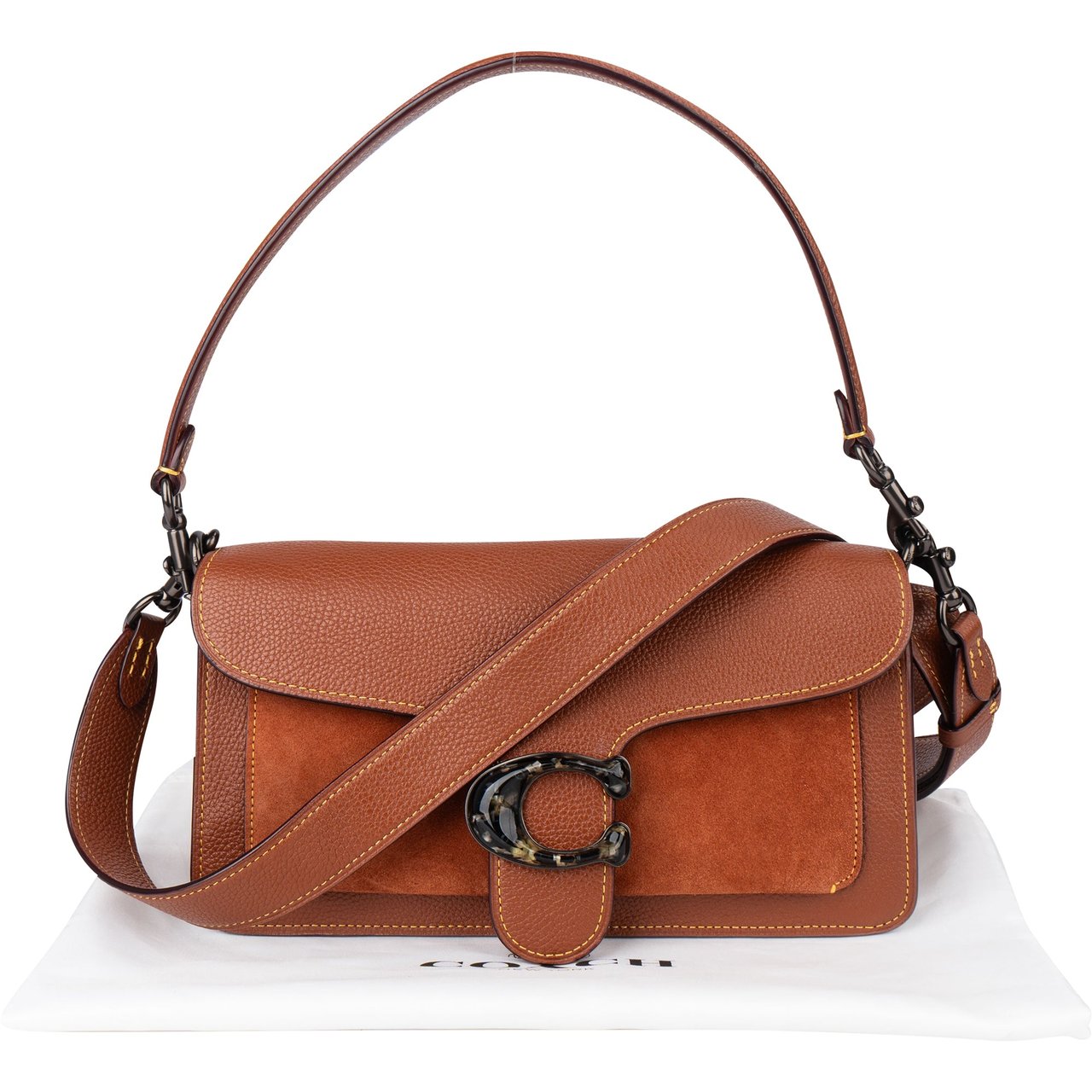 Coach Coach Brown Leather Tabby Shoulder Bag Bruin