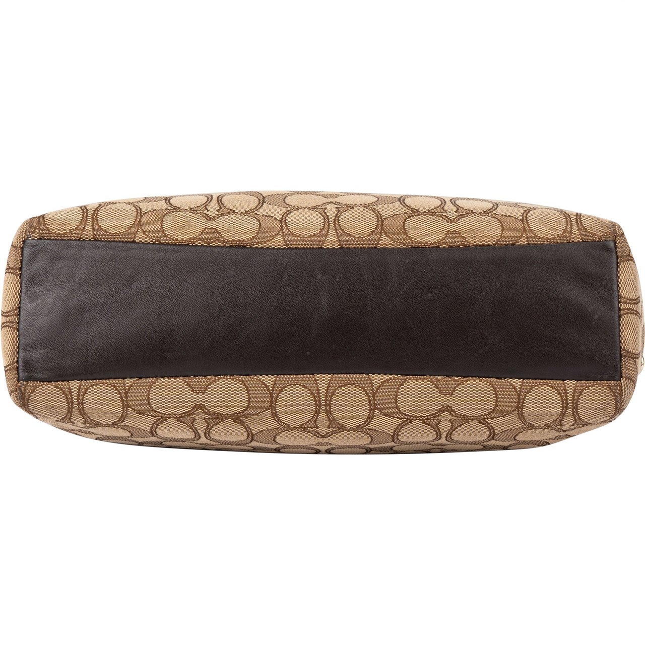 Coach Coach Signature Monogram Kelsey Handbag Bruin