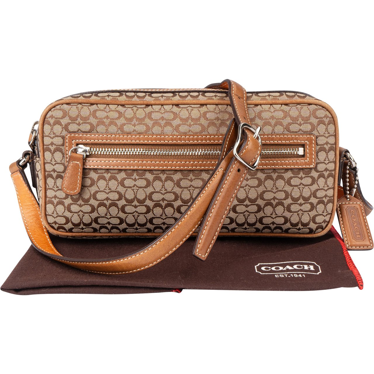 Coach Coach Mini Monogram Crossbody Bag Bruin