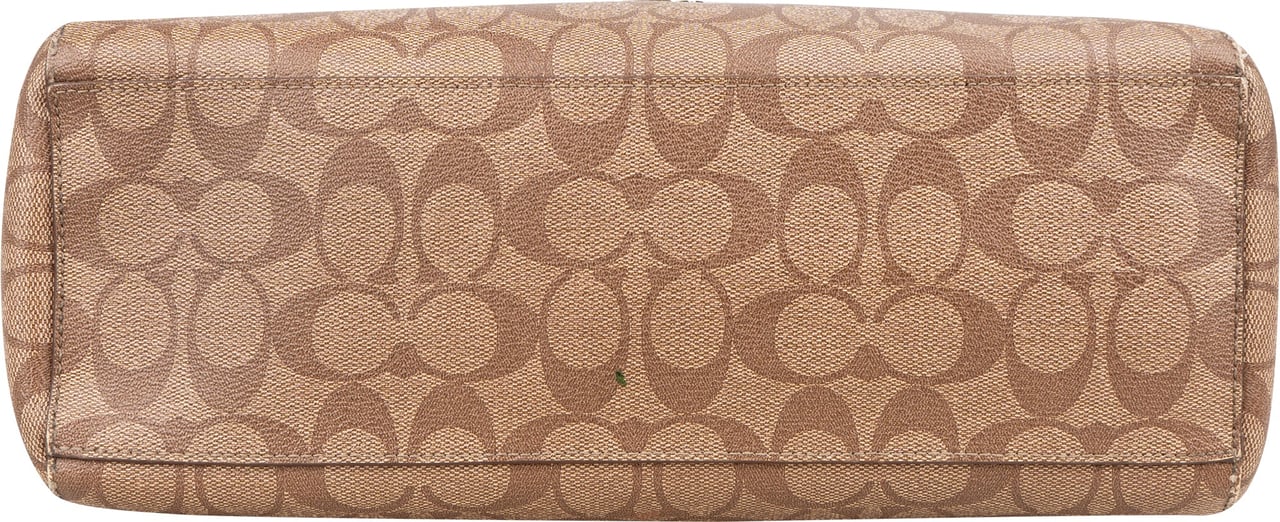 Coach Coach Canvas Monogram Hobo Bag Bruin