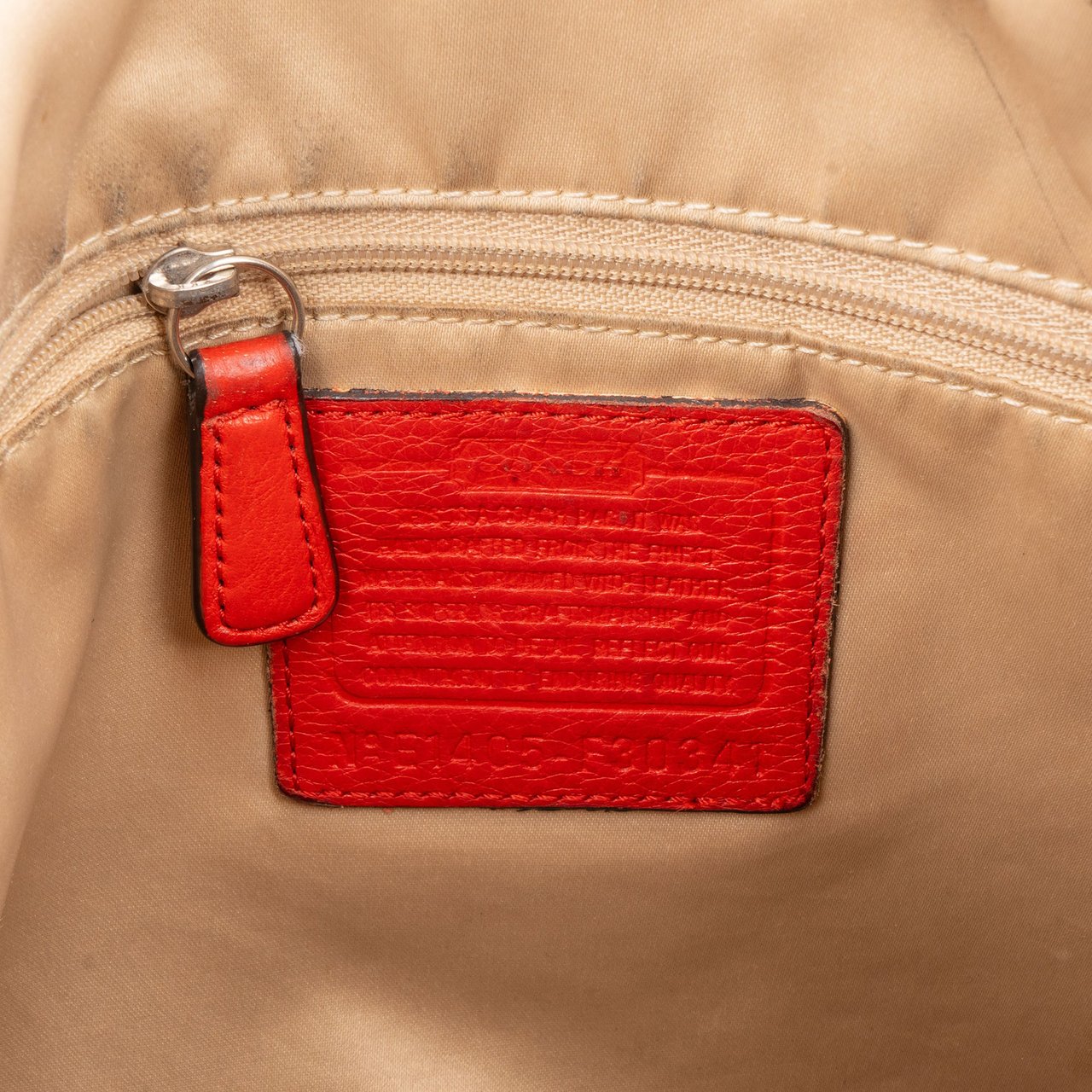 Coach Signature Monogram Handbag Bruin