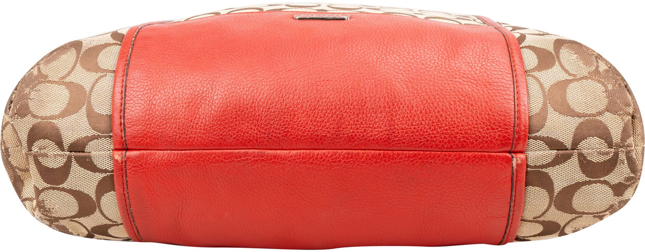 Coach Signature Monogram Handbag Bruin