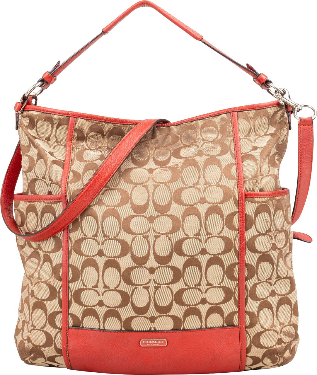 Coach Signature Monogram Handbag Bruin