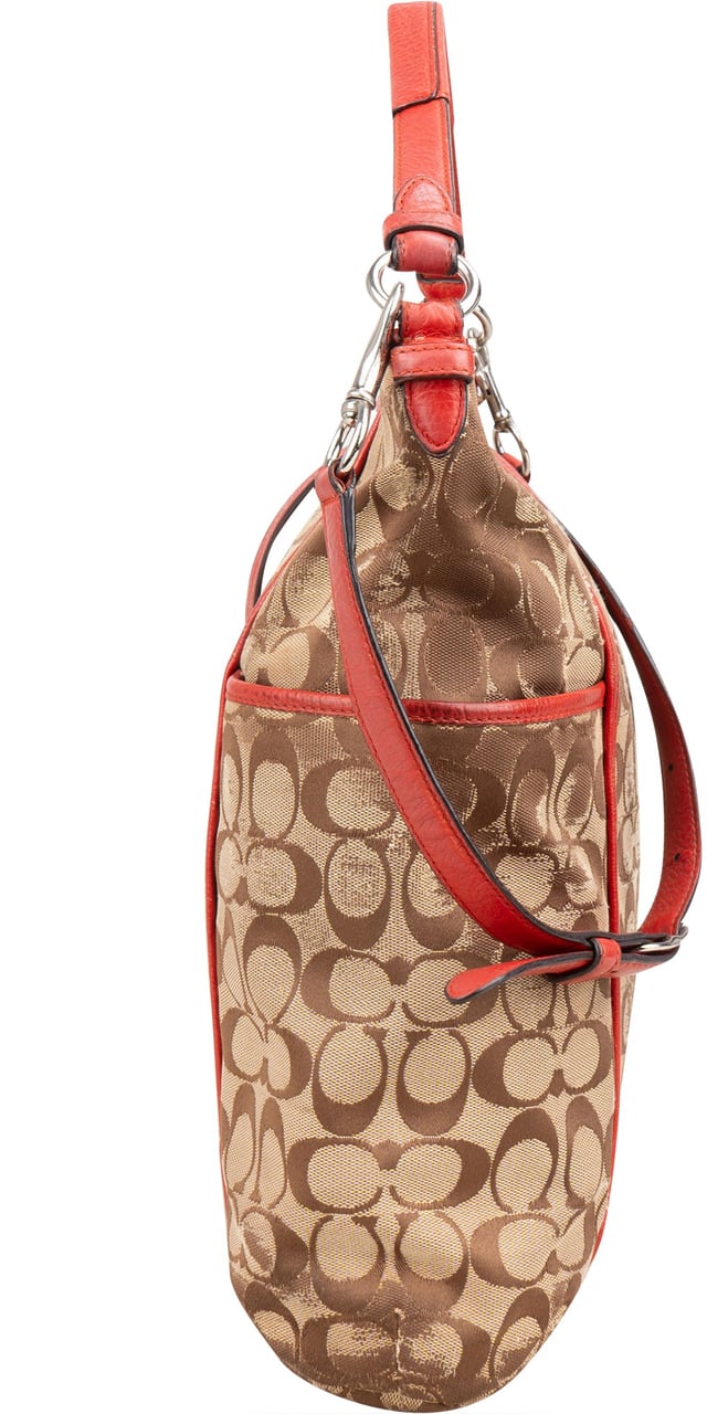 Coach Signature Monogram Handbag Bruin