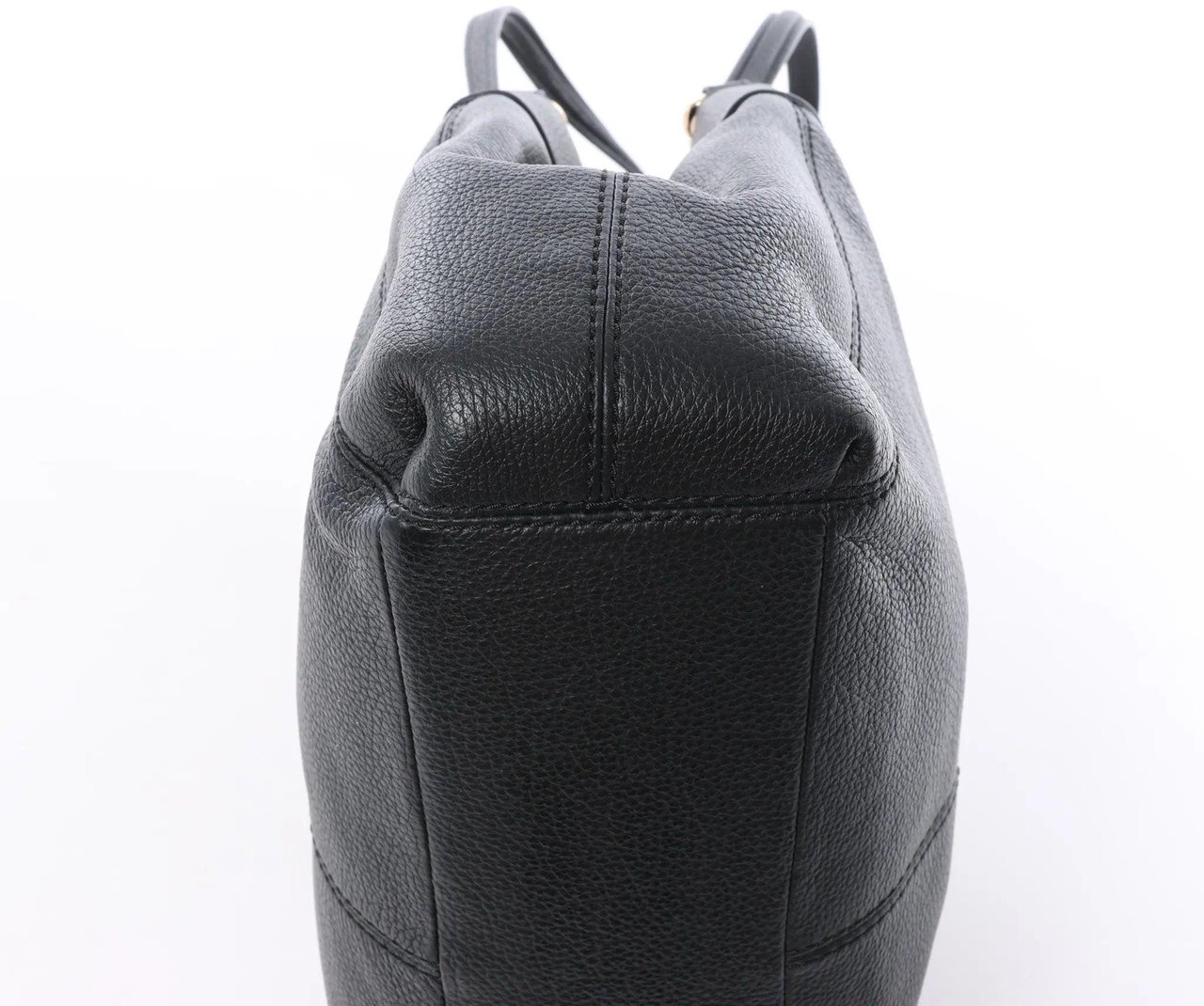Coach Lexy Pebbled Leather Shoulder Bag in Black Zwart