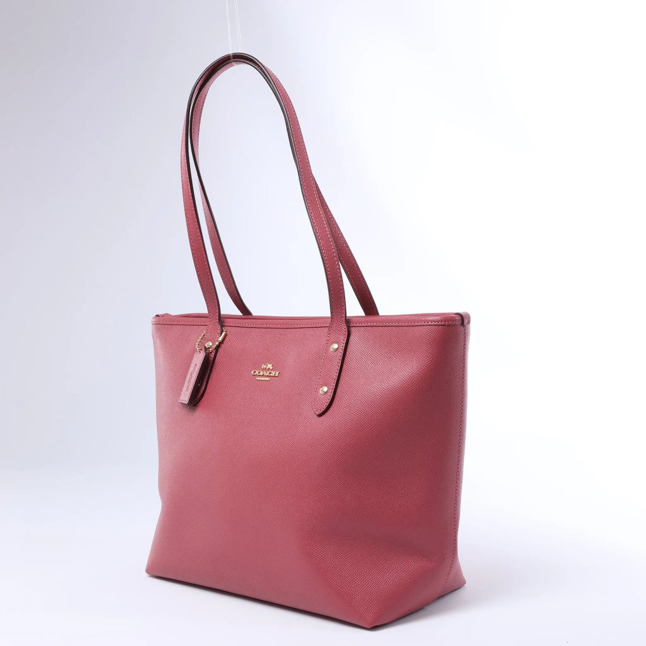 Coach City Leather Shoulder Bag in Pink Roze