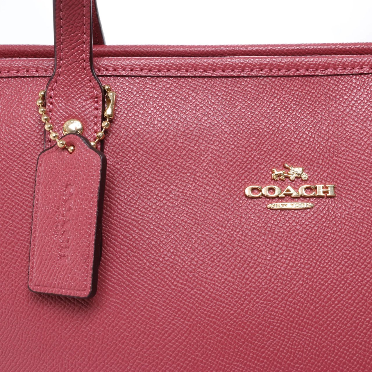 Coach City Leather Shoulder Bag in Pink Roze