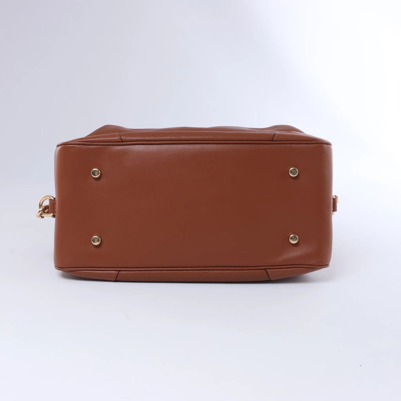 Coach Lane Satchel Leather 2Way Handbag in Brown Bruin