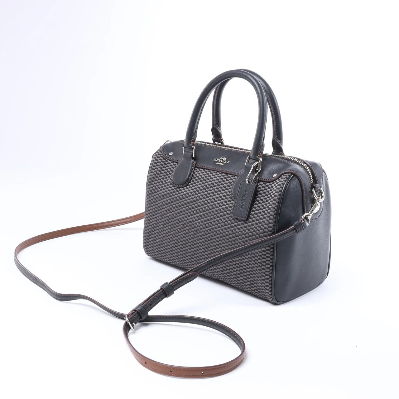 Coach Bennett Mini Satchel 2Way Handbag in Gray Grijs