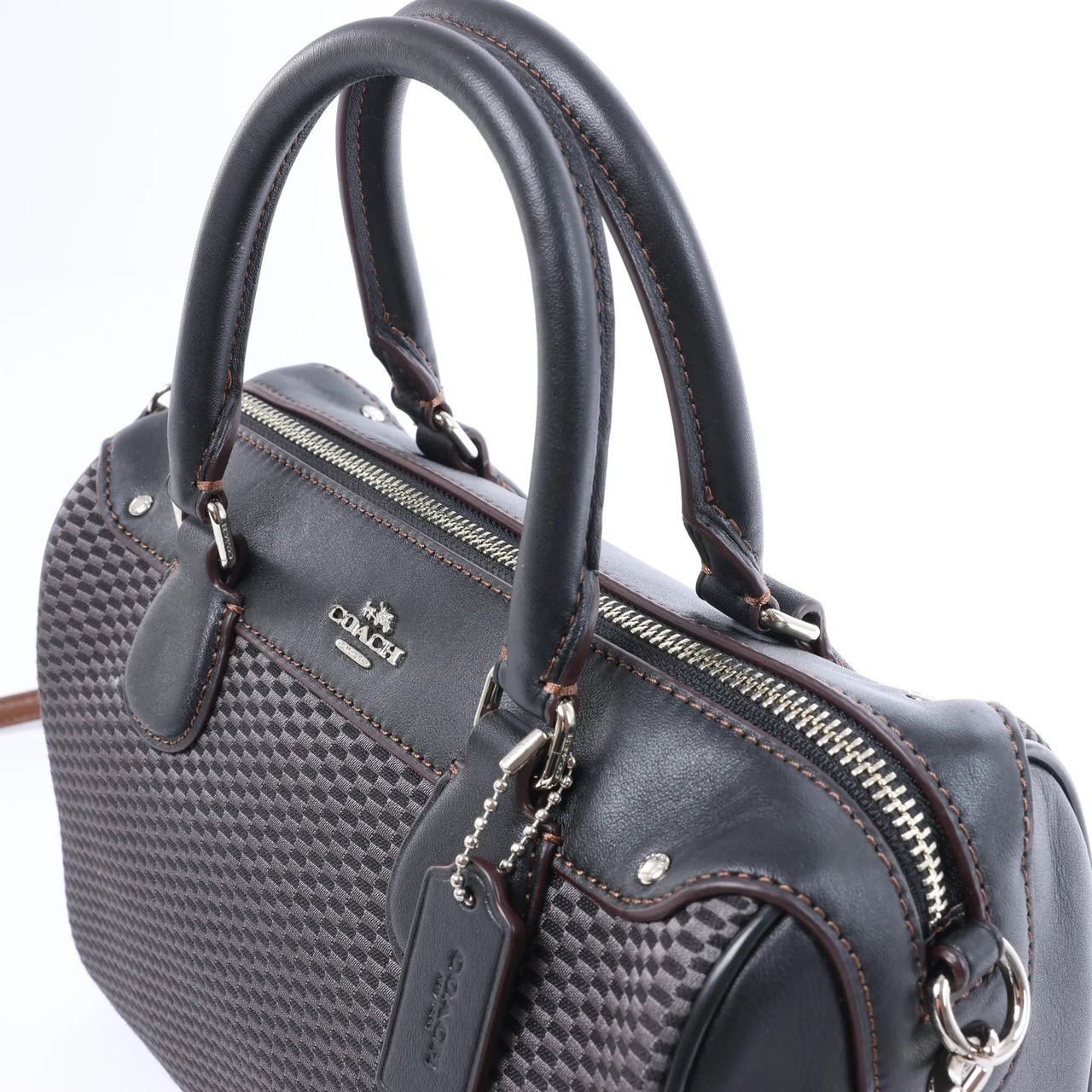 Coach Bennett Mini Satchel 2Way Handbag in Gray Grijs