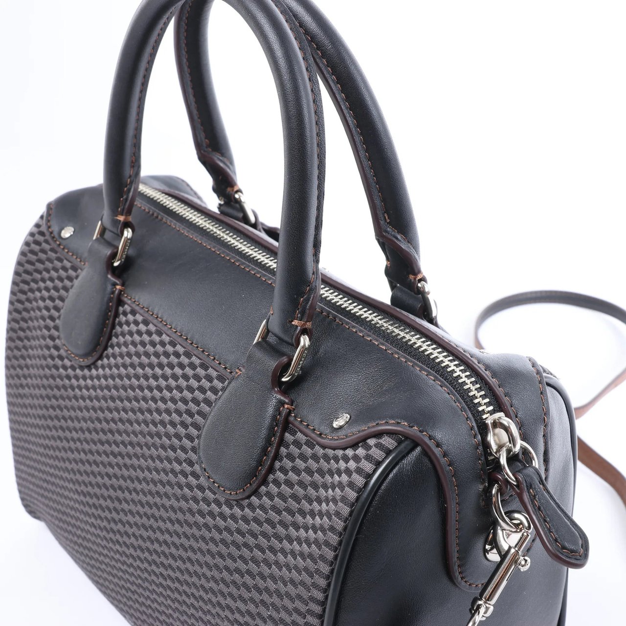 Coach Bennett Mini Satchel 2Way Handbag in Gray Grijs