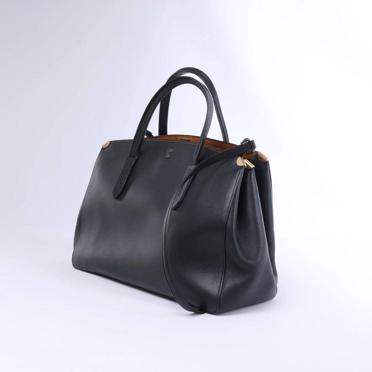 Coach 1941 Cooper Carryall Leather 2Way Handbag in Black Zwart