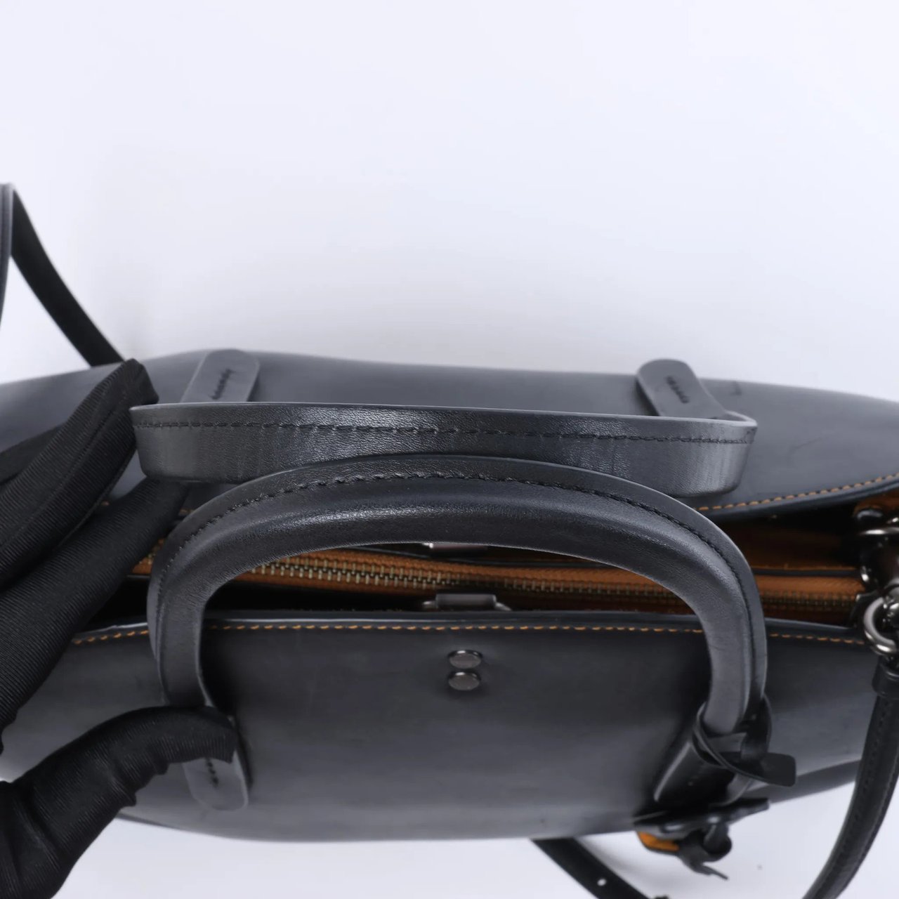 Coach 1941 Cooper Carryall Leather 2Way Handbag in Black Zwart