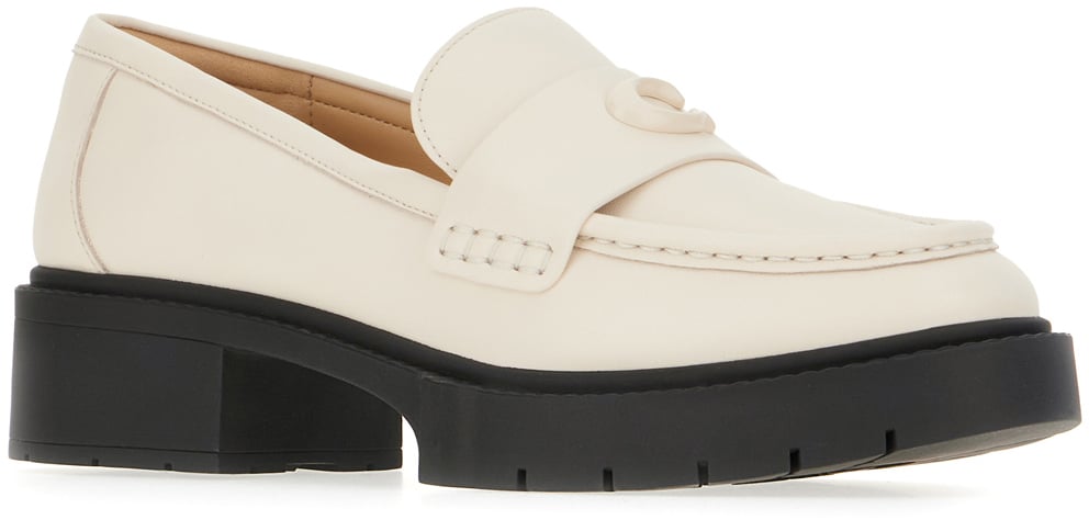 Coach Coach Chalk leather loafers Wit