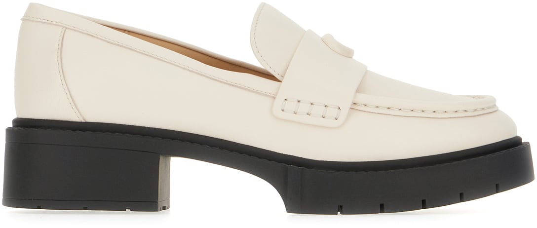 Coach Coach Chalk leather loafers Wit