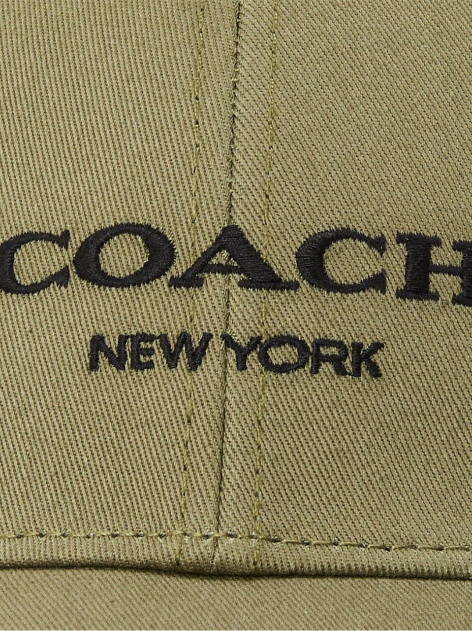 Coach Embroidered Logo Baseball Cap Groen