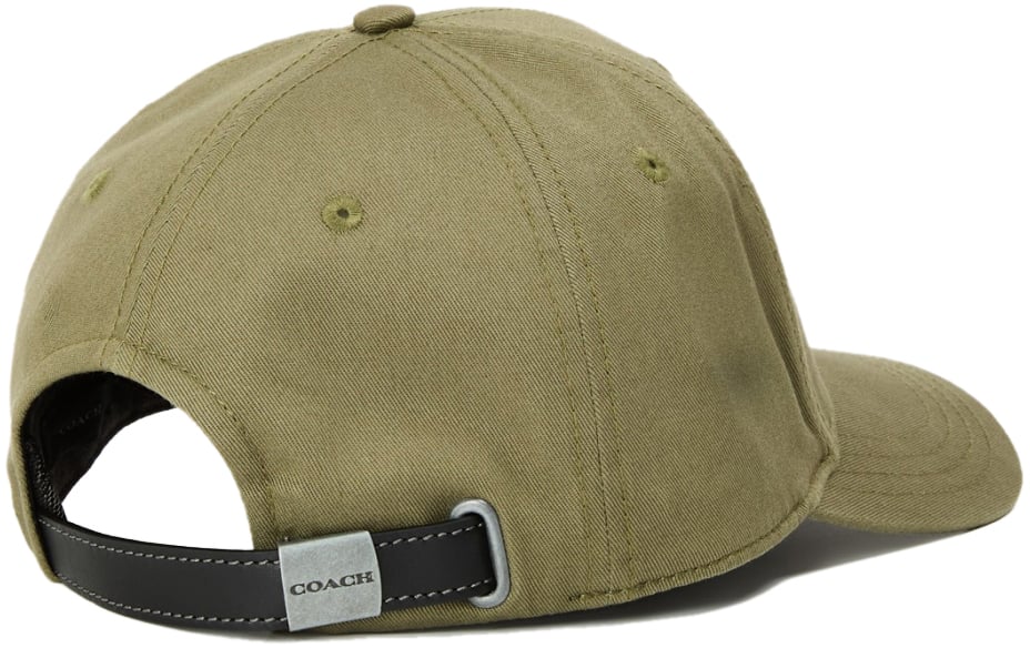 Coach Embroidered Logo Baseball Cap Groen