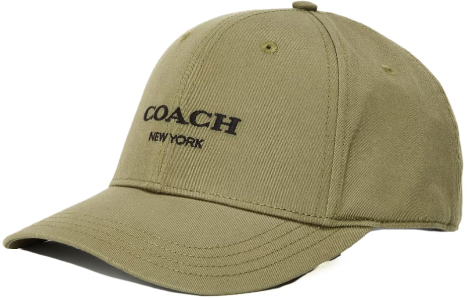 Coach Embroidered Logo Baseball Cap Groen