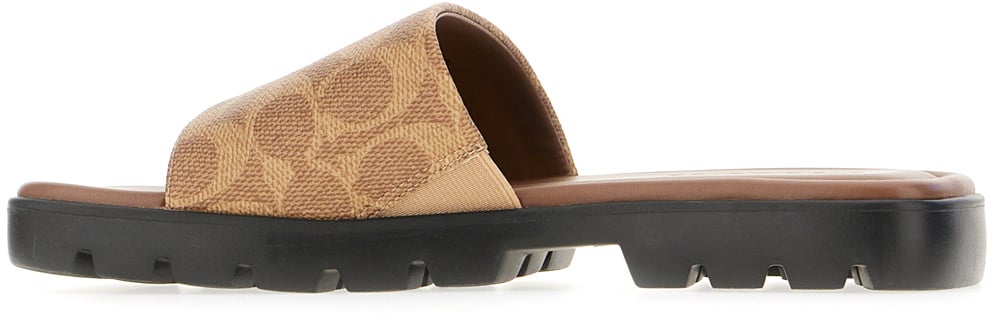 Coach Coach Printed synthetic leather slippers Divers