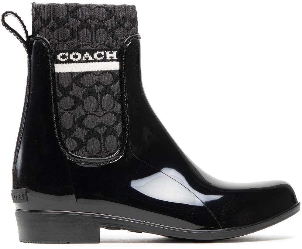 Coach Rivington Wellington Rubber Boots Zwart