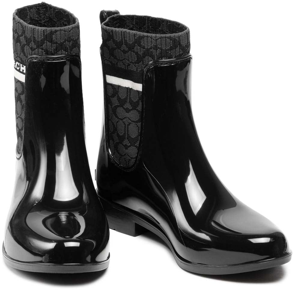 Coach Rivington Wellington Rubber Boots Zwart