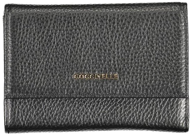 Coccinelle Coccinelle Black Leather Women Wallet Zwart