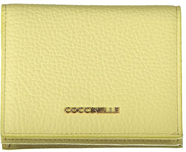 Coccinelle Coccinelle Giallo Leather Woman Wallet Geel