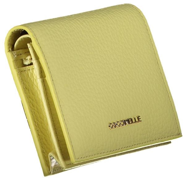 Coccinelle Coccinelle Giallo Leather Woman Wallet Geel