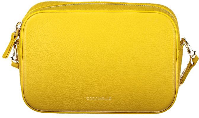 Coccinelle Coccinelle Giallo Leather Women Handbag Zwart