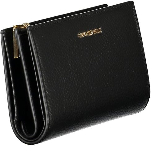 Coccinelle Coccinelle Nero Leather Women Wallet Zwart
