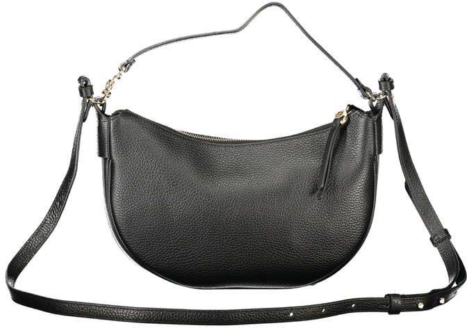 Coccinelle Coccinelle Black Leather Women Shoulder Bag Zwart