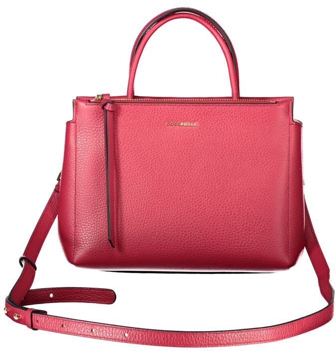 Coccinelle Coccinelle Red Leather Women Handbag Zwart