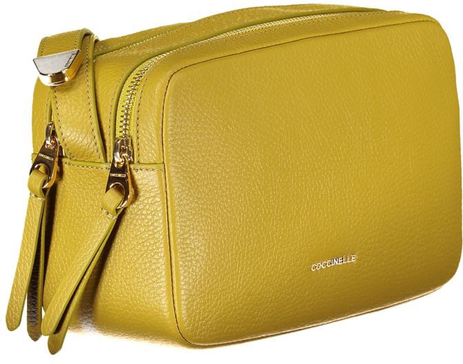 Coccinelle Verde Leather Woman Shoulder Bag Zwart