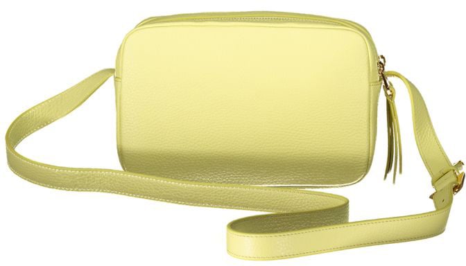 Coccinelle Coccinelle Giallo Leather Women Shoulder Bag Zwart