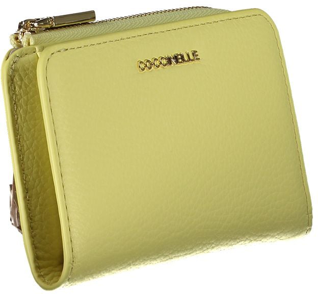 Coccinelle Coccinelle Giallo Leather Women Wallet Geel